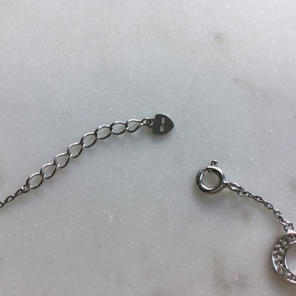 Sterling Silver RP CZ Crescent Bracelet - Picture 13 of 17